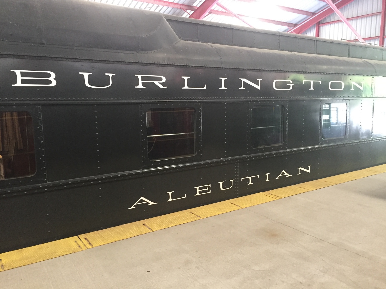 Burlington Aleutian Train Car