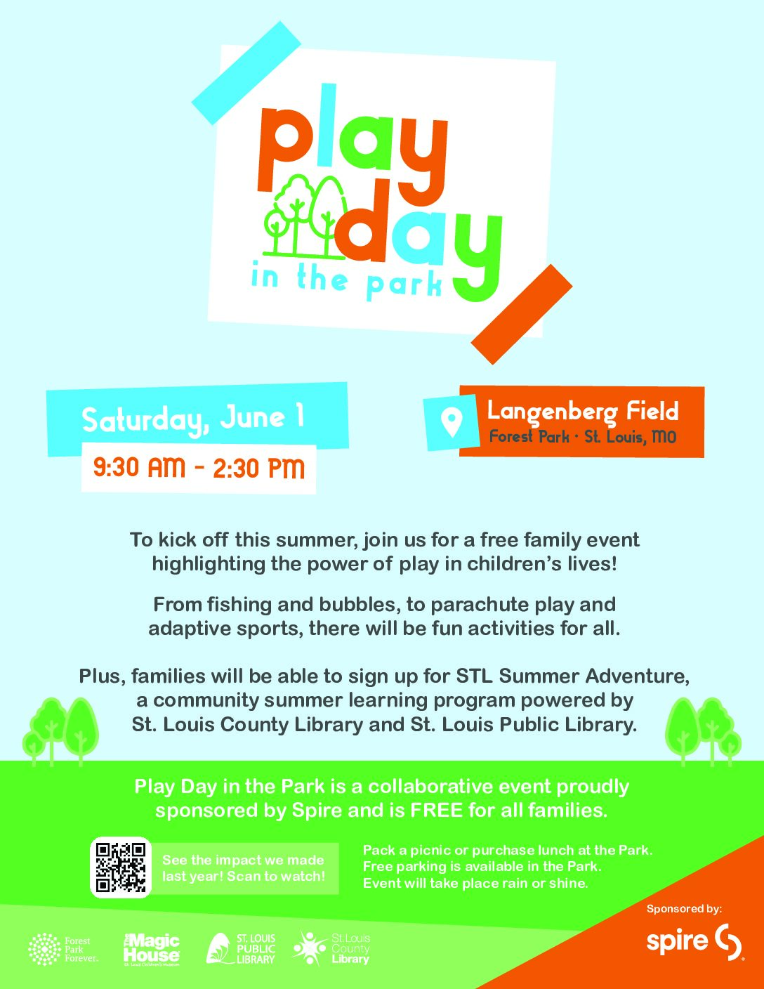 Play Day in Forest Park–June 1, 2024